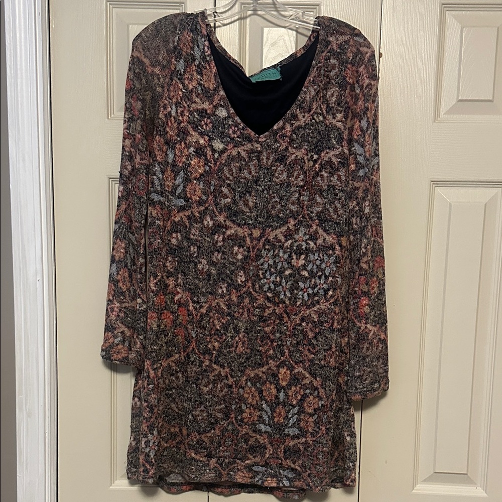 Judith March Multicolor Long Sleeve Dress